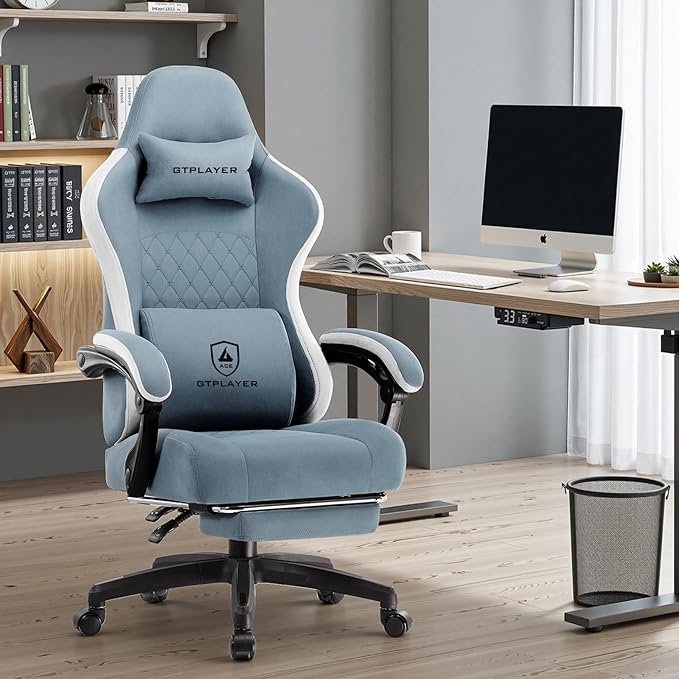 GTPLAYER Office Chair, Gaming Computer Desk Fabric Chair - Image 2