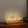 Customized Vinyl Record Stand, Light up Record Holder, Wooden Acrylic Display by CoolGiftMart