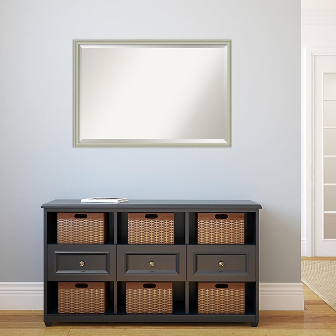 Amanti Art Silver Bathroom Mirror - Image 6