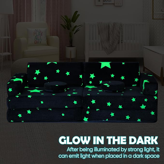 10Pcs Kids Play Couch, Toddler Sofa, Modular Kids Couch - Image 5