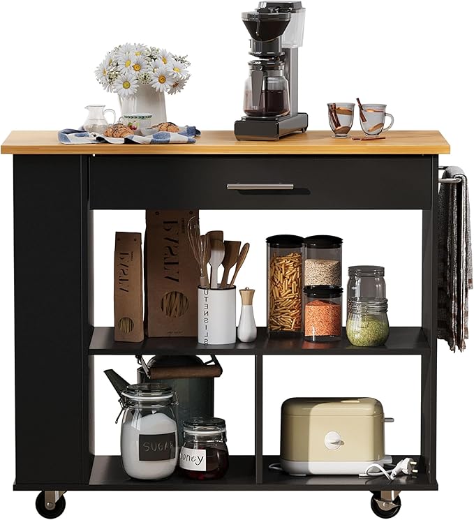 Shintenchi Kitchen Island on Wheels - Image 7