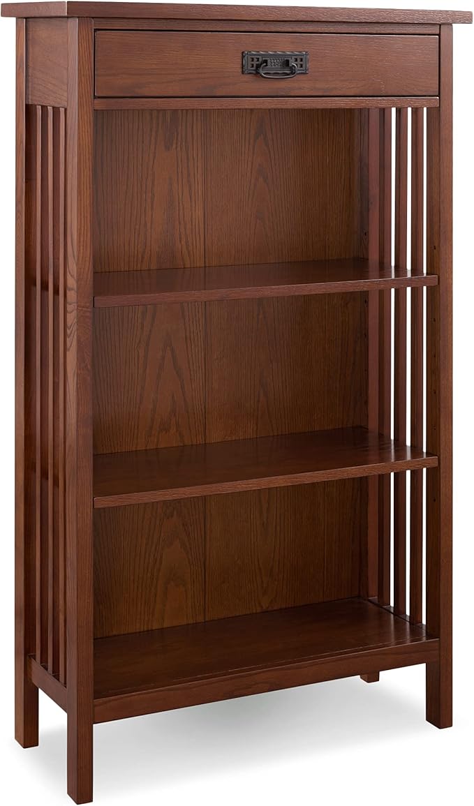 Leick Home 82262 Mission Mantel Height Bookcase - Image 4