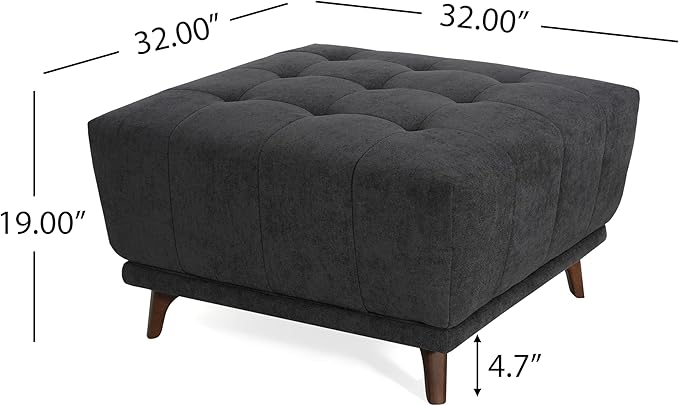 Christopher Knight Home Kinsley Square Ottoman Footstool, Ottoman Chair - Image 2