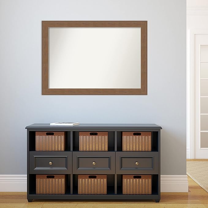 Amanti Art Brown Bathroom Mirror - Image 5