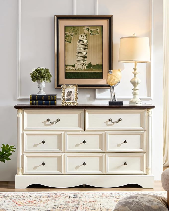 Farmhouse 8 Drawers Dresser for Bedroom - Image 8