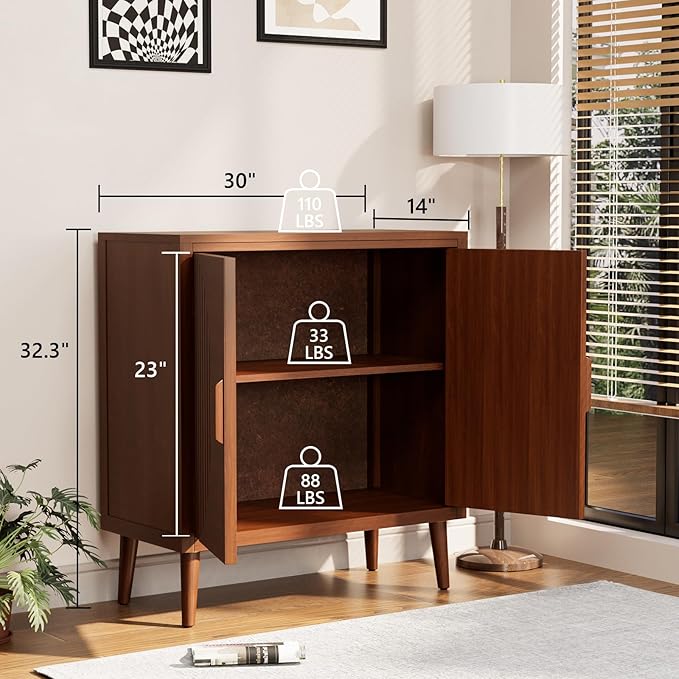 COSIEST Set of 2 30" Storage Sideboards - Image 2