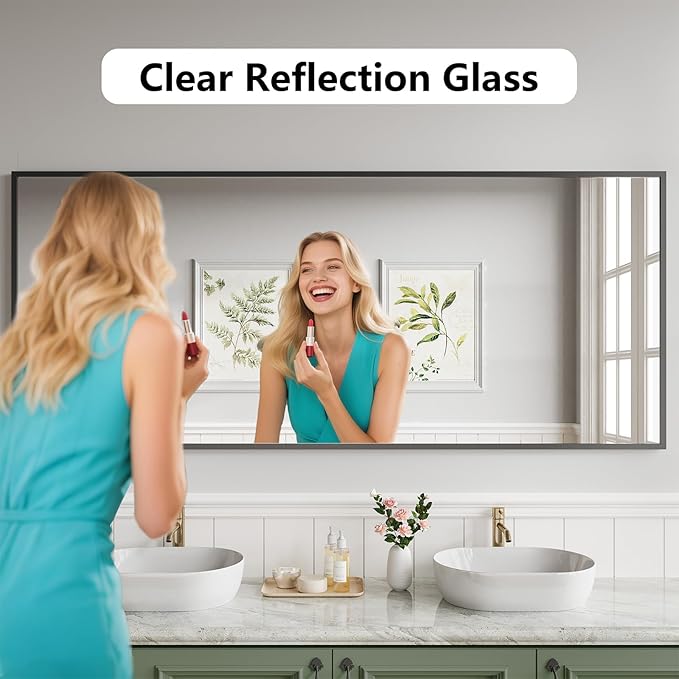 Koonmi Bathroom Mirror 30x71 Bathroom Wall-Mounted Mirrors, Modern Vanity Mirror - Image 6