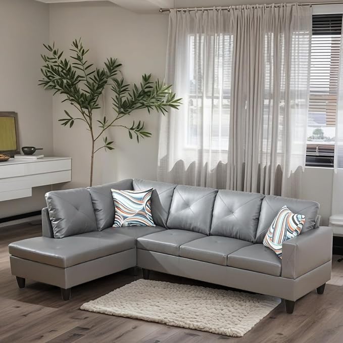 L-Shaped Sectional Sofa, Modern Sectional Couches Home Sofas - Image 3