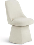 Swivel Dining Chair Mid Century Modern DeskChair High Back Upholstered Linen by Kislot