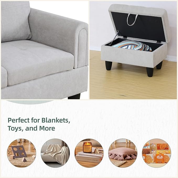 L Shaped Sectional Couches for Living Room, Modular Sectional Sofa - Image 4