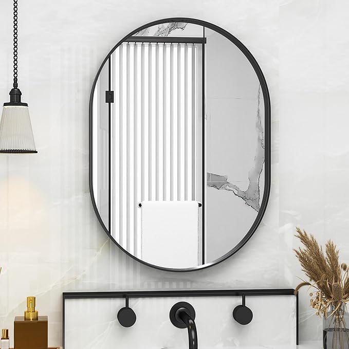 Suidia 22" x 30" Bathroom Mirror, Bathroom Vanity Mirror Metal Framed, by SuidiaMirror