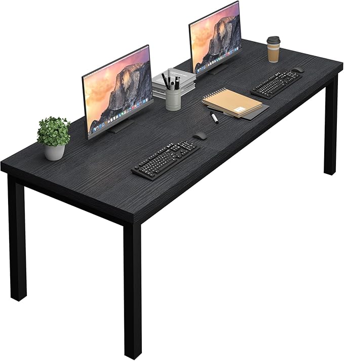 70.8 Inch Large Computer Desk, Long Gaming Table, Modern Two Person Desk Large - Image 8