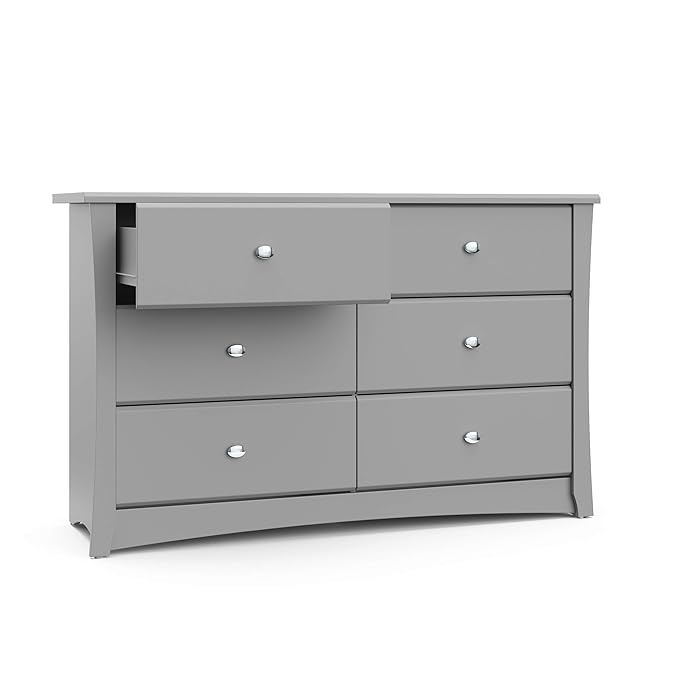 Storkcraft Crescent 6 Drawer Double Dresser – GREENGUARD Gold Certified - Image 12