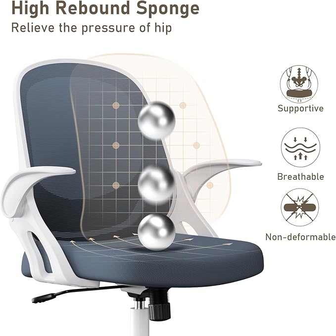Home Office Chair Work Desk Chair Comfort Ergonomic Swivel Computer Chair - Image 4
