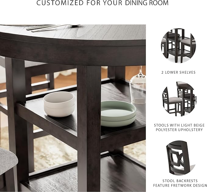 Signature Design by Ashley Langwest Transitional Diamond Patterned Counter - Image 5