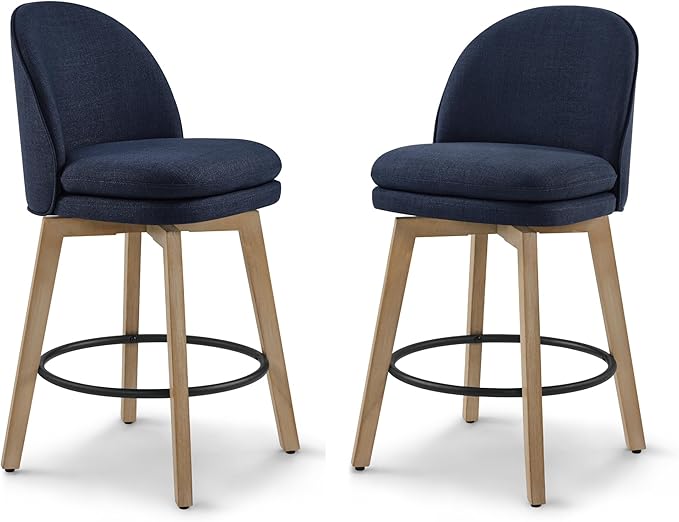 Counter Height Barstools 26 inch Upholstered Swivel Bar Stools by Kislot
