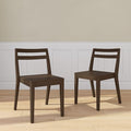 Grain & Grove Davie Dining Room Chairs Set of 2, Solid Wood Modern Kitchen Chair by GrainGrove