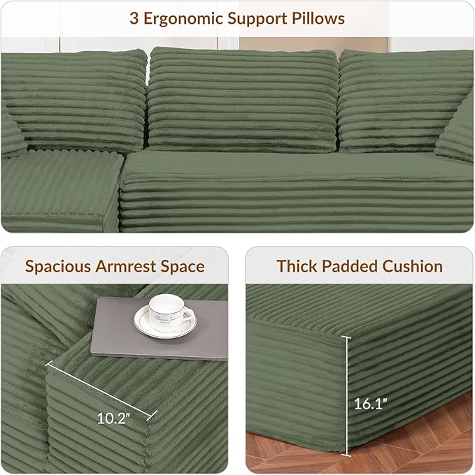 COMHOMA 105”Modular Sectional Sofa - Image 7