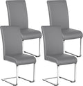 Yaheetech Dining Chairs Set of 4 Modern Faux Leather Upholstered Dining Room by Yaheetech