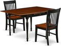 East West Furniture MZNO3-BCH-W 3 Piece Dining Table Set by EastWestFurniture