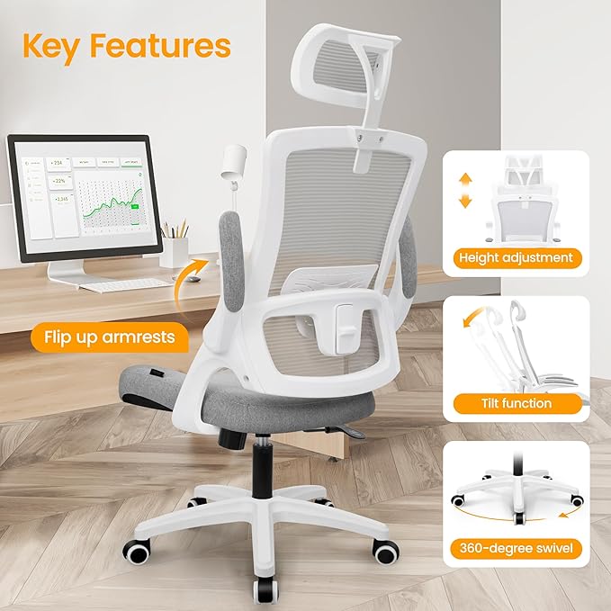 NEO CHAIR Ergonomic Office Desk Chair High Back Computer Gaming Mesh Chair - Image 3
