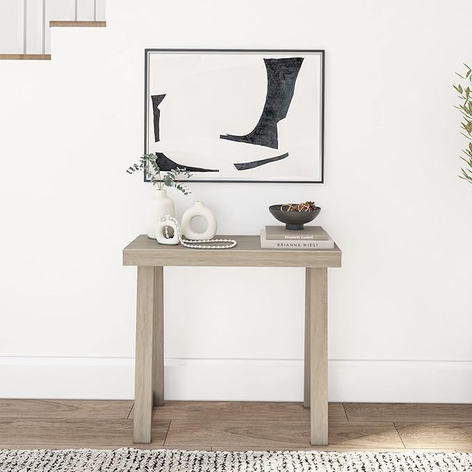 Plank+Beam Solid Wood Console Table, 36 Inch, Sofa Table, Narrow Entryway Table - Image 3