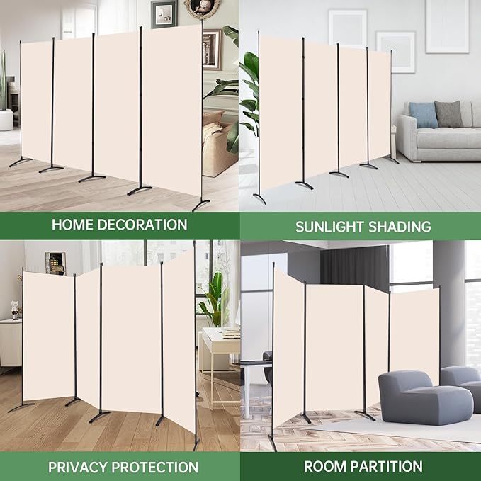 YASRKML Room Divider Folding Privacy Screens, Portable Room Divider Panel 4 - Image 7