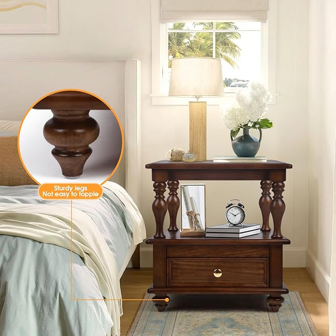 Traditional Square End Table - Image 7