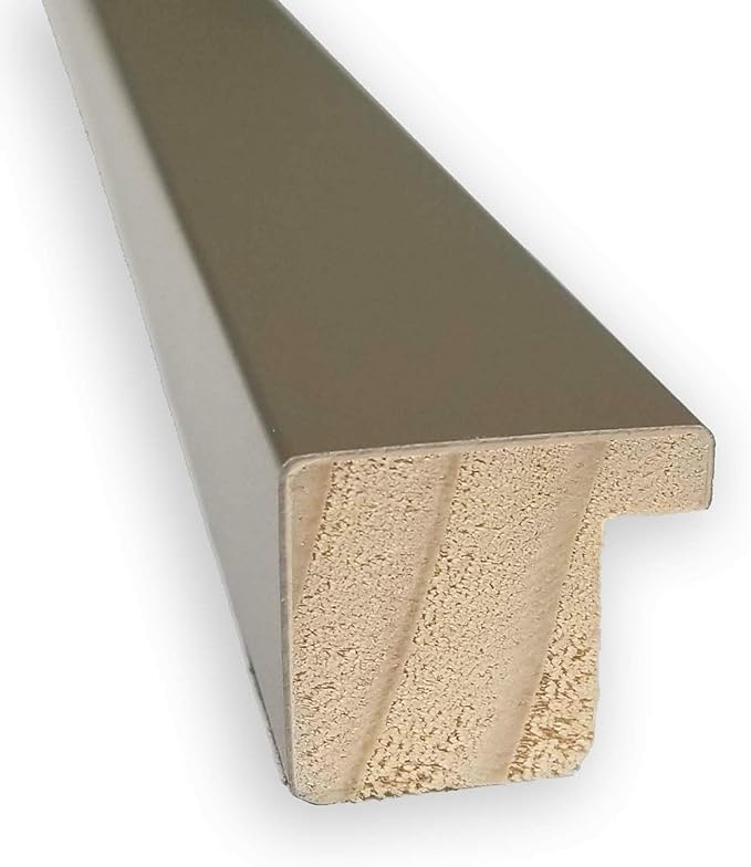 Amanti Art Grey Wall Mirror 31x41 Svelte Clay Grey Rectangle Bathroom Mirror - Image 2