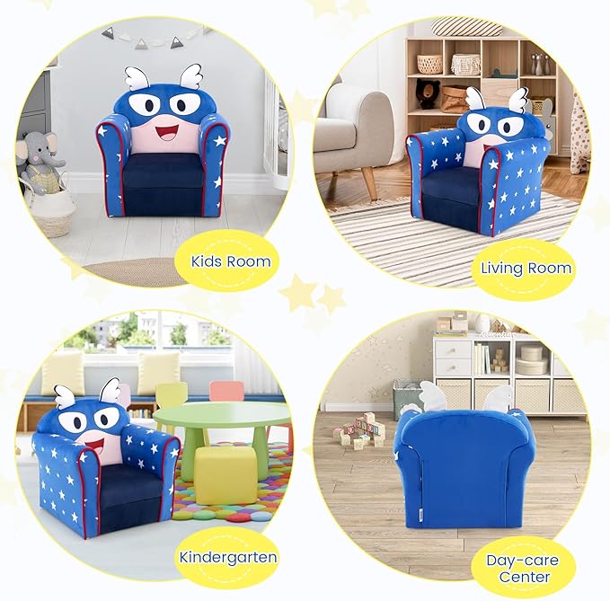 Costzon Kids Couch, Children's Sofa Armrest Chair - Image 6
