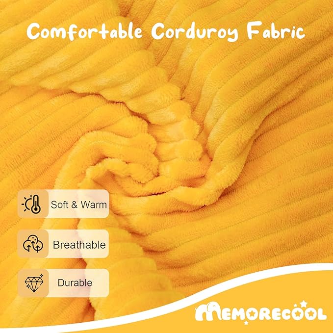 MeMoreCool Kids Couch for Playroom, Corduroy Convertible Toddler Couch - Image 6
