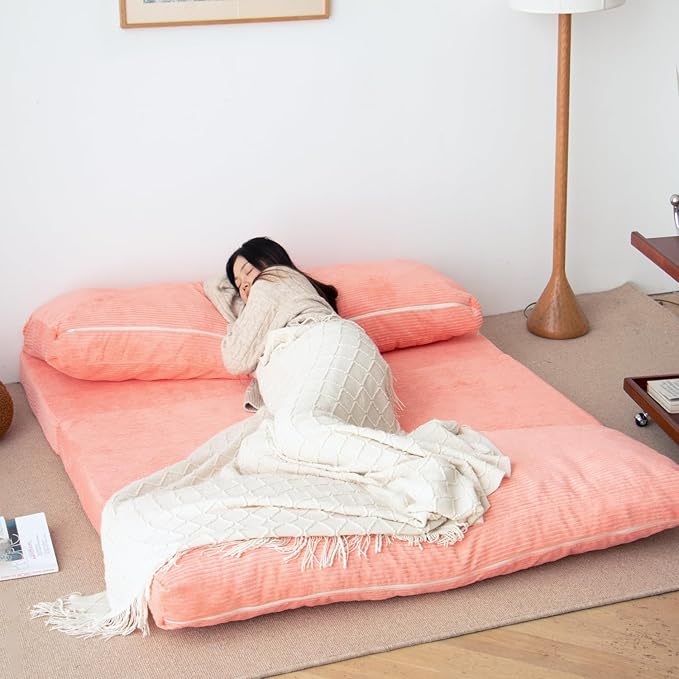 N&V L92×W58 Inch Large Folding Matress Sofa Bean Bag, Foam Filling Folding - Image 4