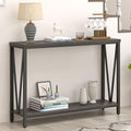 FOLUBAN Console Table for Entryway, Modern Sofa Table Behind Couch, Narrow by FOLUBAN