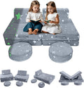MeMoreCool 8-Piece Kids Modular Play Couch — Glow-in-The-Dark Star Foam Sofa Set by MeMoreCool
