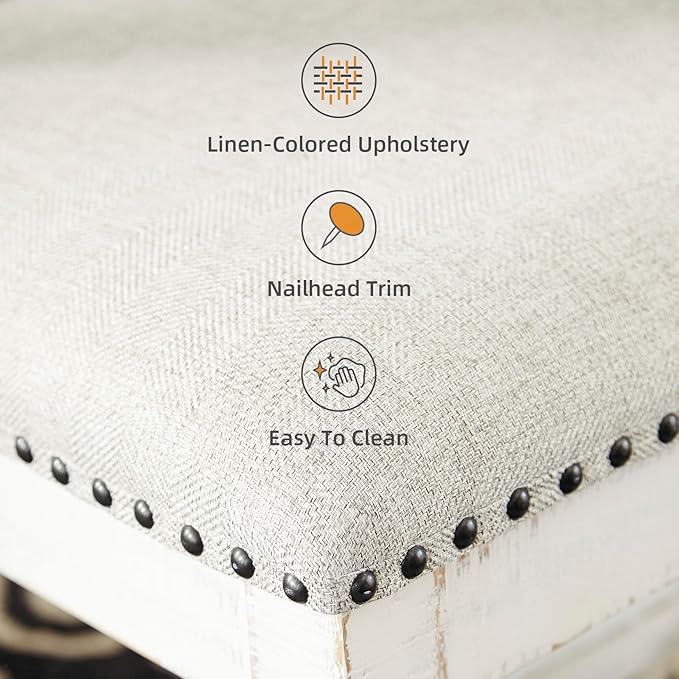 Signature Design by Ashley Valebeck Vintage Farmhouse Cushioned Dining Chair - Image 5