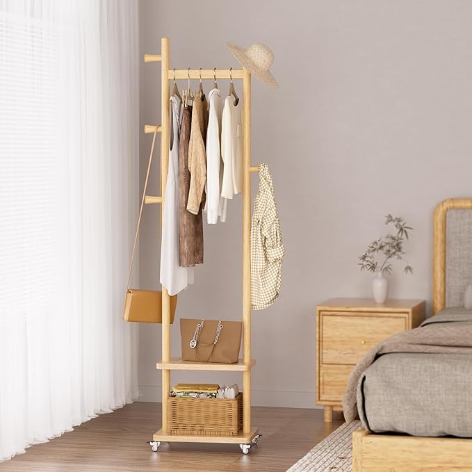 Coat Rack Freestanding Clothing Rack by Taitiy