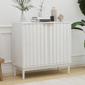 Fluted Cabinet with Storage, Buffet Cabinet Sideborad with Door, Kitchen Buffet by Otterease