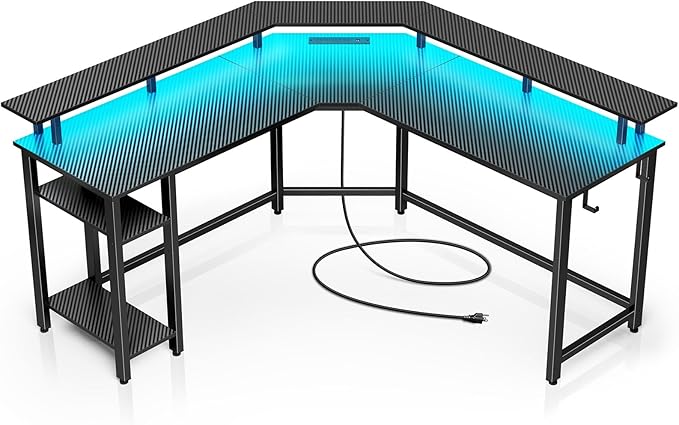 Rolanstar L Shaped Gaming Desk - Image 8