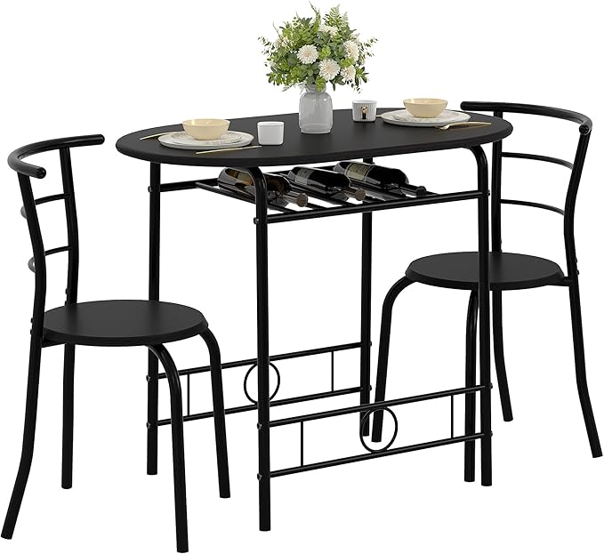 VECELO 3-Piece Dining Table Set by VECELO