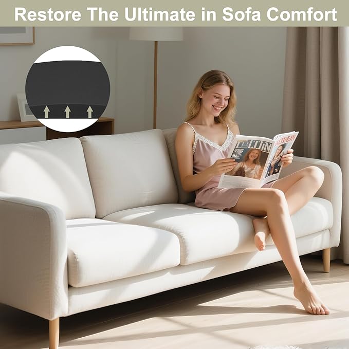 Couch Cushion Support for Sagging Seat, High-Density Curved Foam Sofa Furniture - Image 7