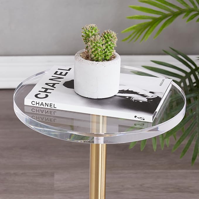 LIKENOW Furniture Acrylic Side Table, Office | Modern Nightstand - Image 3