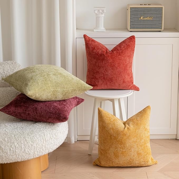 LANANAS Neutral Decorative Throw Pillow Covers 18x18 Inch - Image 3
