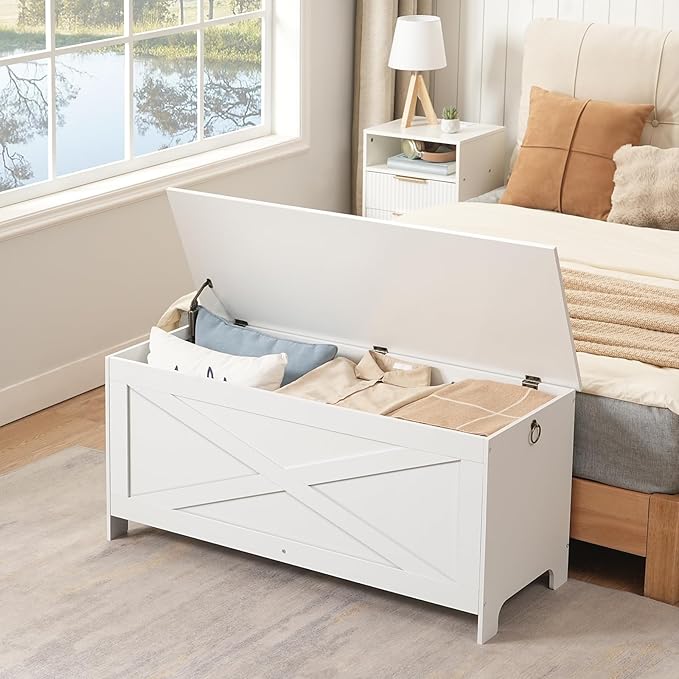 43.3" Toy Chest, Sturdy Entryway Storage Chest - Image 2