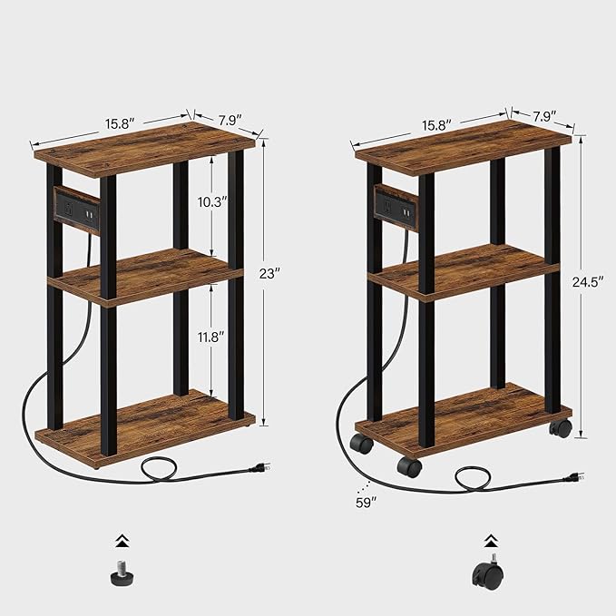 TUTOTAK Small Narrow Side Table - Image 3