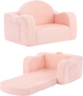 Tiita Kids Chair Couch, Folding Toddler Comfy Sofa Chairs, 2-in-1 Kids Plush by TiitaHome