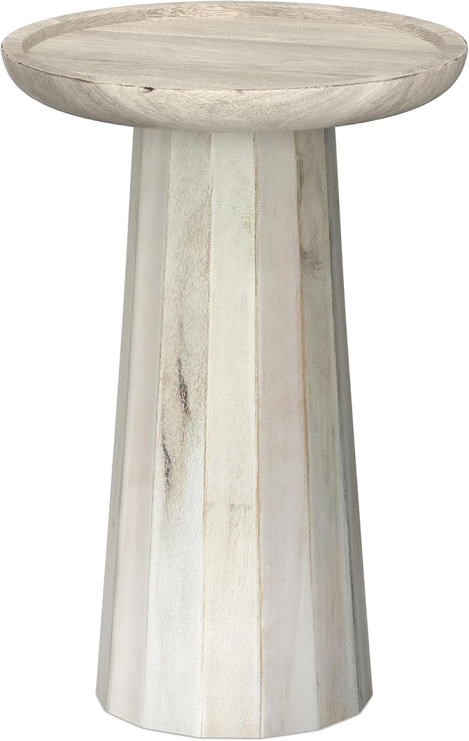 SIMPLIHOME Dayton SOLID MANGO WOOD 13 inch Wide Round Contemporary Wooden by SimpliHome