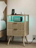 Nightstand, Modern Bedside Table by Leomonio