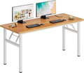 DlandHome Large Computer Desk, Folding Desk, Decent and Steady Home Office by DlandHome