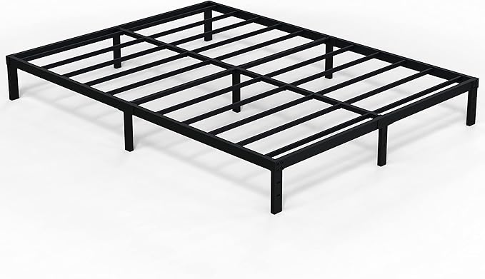 EMODA Queen Bed Frame No Box Spring Needed 10 Inch Heavy Duty Metal Platform - Image 9