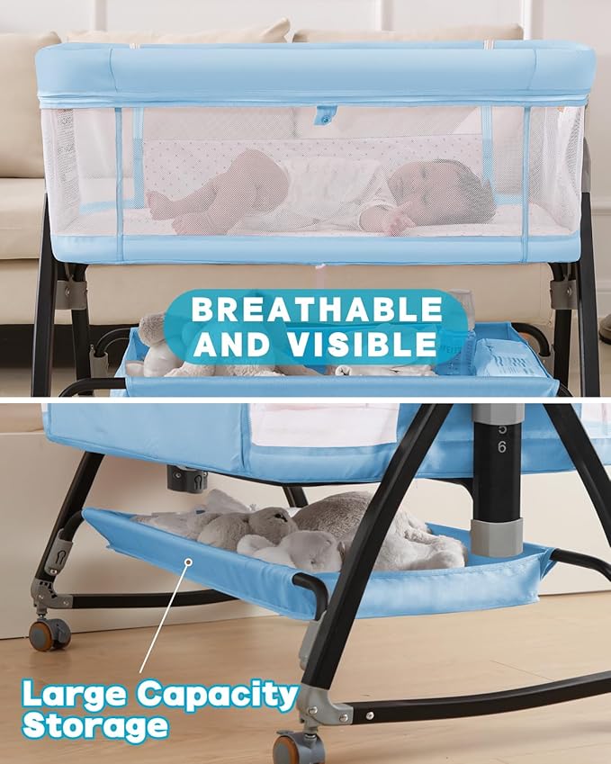 3 in 1 Baby Bassinet, Bedside Crib - Image 6